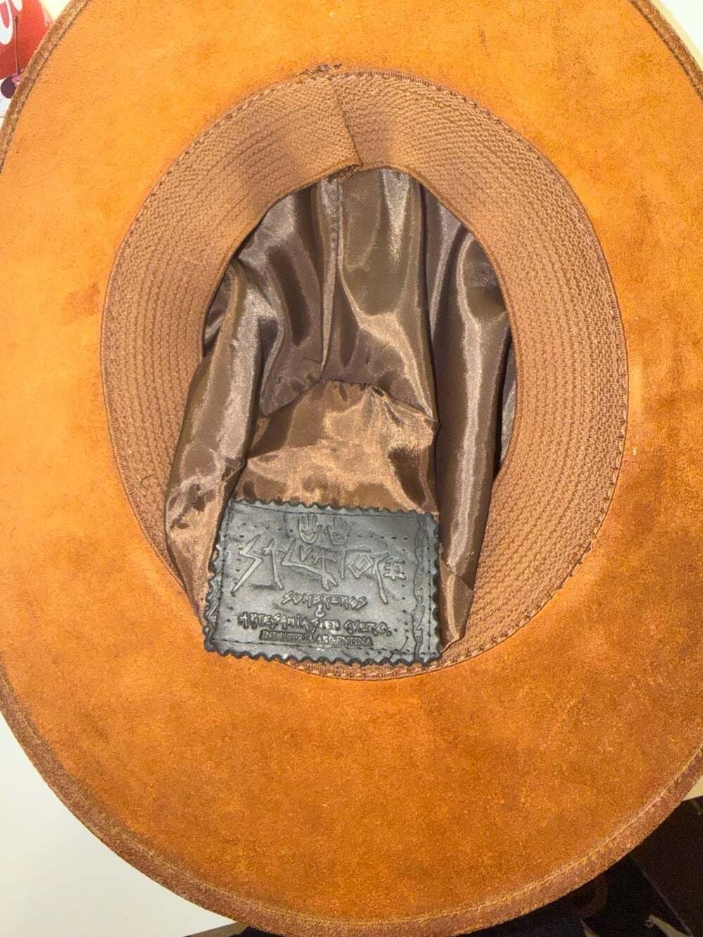 Salvatore Sombreros Brown Suede Western Cowboy Hat - Picture 7 of 7